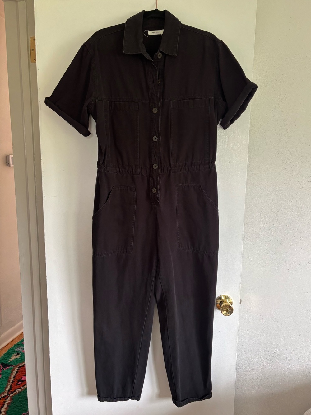 Women's Mod Ref Black Utility Jumpsuit